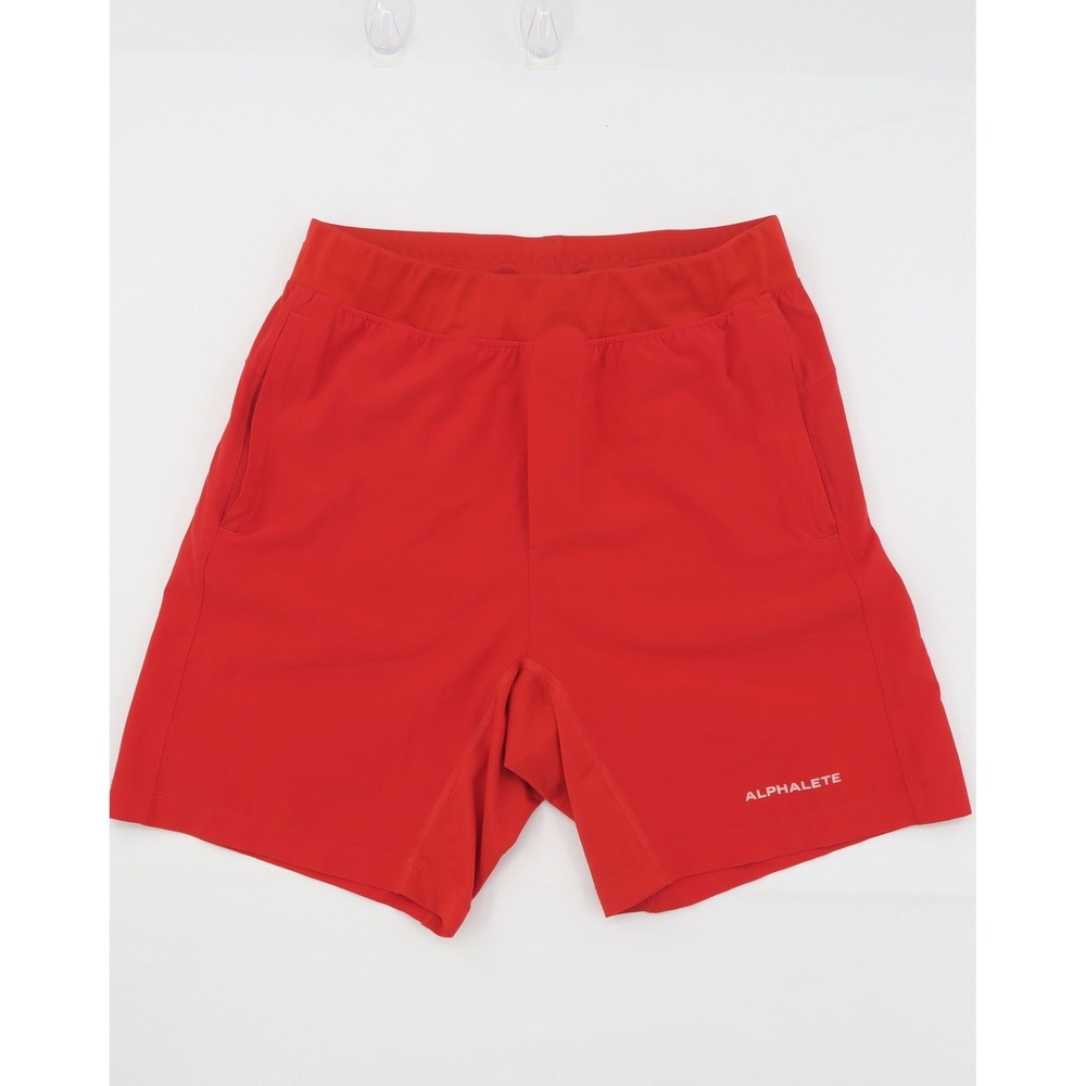 Alphalete Mens Red Performance Athletic Gym Training Shorts Size Medium
